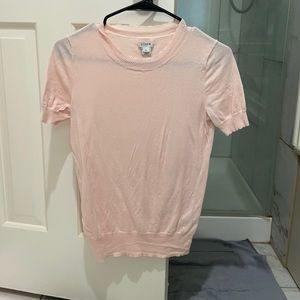 J Crew transitional short sleeve sweater